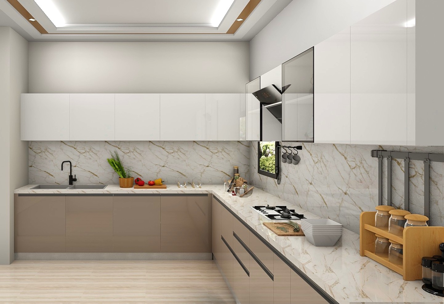 L-Shaped Kitchen 6